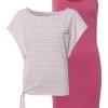 KangaROOS Jerseykleid (Set, 2-tlg., mit T-Shirt) für einen sommerlichen Kombi-Look Blau-wei&szlig;-marine, Schwarz | grau-wei&szlig;-gestreift, Rosa-wei&szlig;-himbeere -KANGAROOS Verkäufe b0fbc954 4ac7 5256 8e00 a496d1f3745e