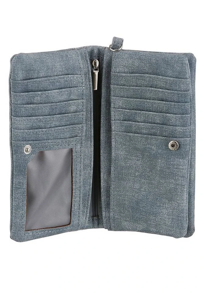 KangaROOS Geldbörse, mit praktischer Handschlaufe Blau, Schwarz 6 KangaROOS Geldbörse, mit praktischer Handschlaufe Blau, Schwarz – Bild 4