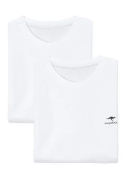 KangaROOS T-Shirt (2er-Pack) mit kleinem Logodruck Weiß, Petrol | weiß 15 KangaROOS T-Shirt (2er-Pack) mit kleinem Logodruck Weiß, Petrol | weiß -KANGAROOS Verkäufe b4208350 06da 5125 b7b9 349a53918670