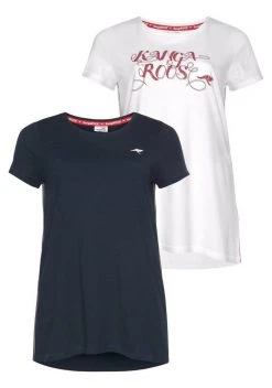 KangaROOS Longshirt (Packung, 2-tlg., 2er-Pack) Schwarz-fuchsia, Schwarz | dunkelrot, Weiß | marine