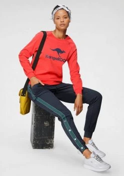 KangaROOS Sweater mit großem Label-Print vorne Hellgrau-meliert, Blau, Wei&szlig;, Schwarz -KANGAROOS Verkäufe b4a3e166 339b 5c41 9e97 fbd05ade9684