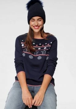 KangaROOS Jacquardpullover mit sportiven Raglan-Ärmeln Marine, Schwarz -KANGAROOS Verkäufe b6464f06 f222 5936 b147 1623e80ea726