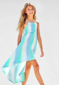 KangaROOS Vokuhila-Kleid mit Smokeinsatz