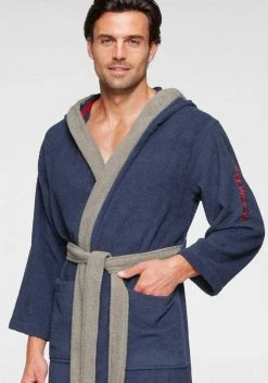 Unisex-Bademantel »Henry«, KangaROOS, mit Kaputze und Logostickerei Marine, Taupe -KANGAROOS Verkäufe b86493be 68a1 5409 8d74 d659a624ec5a