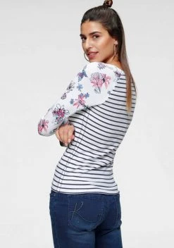 KangaROOS Langarmshirt im angesagtem Mustermix Schwarz, Weiß-marine-gestreift, Himbeere 13 KangaROOS Langarmshirt im angesagtem Mustermix Schwarz, Weiß-marine-gestreift, Himbeere -KANGAROOS Verkäufe bb1268a8 e0f6 5675 a9bf a6b1a73bddbf