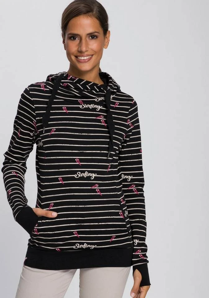 bdf2740e-4f61-57c2-b3d2-96ea7eab40cd.jpg KangaROOS Hoodie in Langform mit überlappender Kapuze Ecru-meliert-mittelblau, Blau-meliert-weiß, Koralle-meliert, Schwarz -KANGAROOS Verkäufe bdf2740e 4f61 57c2 b3d2 96ea7eab40cd