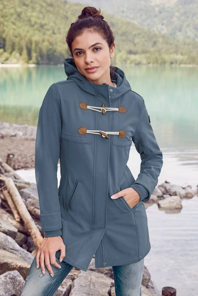KangaROOS Softshelljacke mit trendigen Zierknöpfen Graublau, Schwarz 13 KangaROOS Softshelljacke mit trendigen Zierknöpfen Graublau, Schwarz – Bild 11
