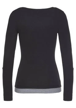 KangaROOS 2-in-1-Shirt mit geöffneter Zierknopfleiste und Turn-up Ärmeln Schwarz-weiß, Himbeere-marine-weiß, Türkis-schwarz-weiß, Marine-weiß 8 KangaROOS 2-in-1-Shirt mit geöffneter Zierknopfleiste und Turn-up Ärmeln Schwarz-weiß, Himbeere-marine-weiß, Türkis-schwarz-weiß, Marine-weiß -KANGAROOS Verkäufe c00c12da ef1f 5b69 9234 d26ed16c6343