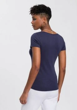 KangaROOS T-Shirt mit V-Neck und silberschimmernden Logodruck auf der Brust - NEUE KOLLEKTION Rosa, Weiß, Marine 3 KangaROOS T-Shirt mit V-Neck und silberschimmernden Logodruck auf der Brust - NEUE KOLLEKTION Rosa, Weiß, Marine -KANGAROOS Verkäufe c1e0a91c b474 557a a13c f02160a727a0