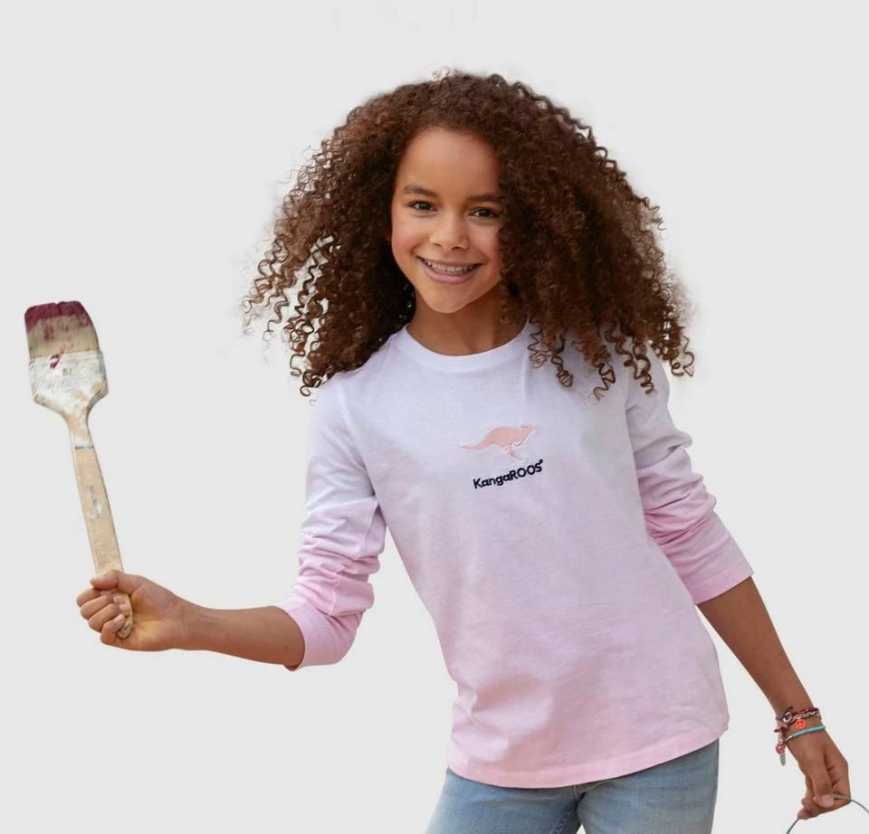 KangaROOS Langarmshirt im Farbverlauf 3 KangaROOS Langarmshirt im Farbverlauf