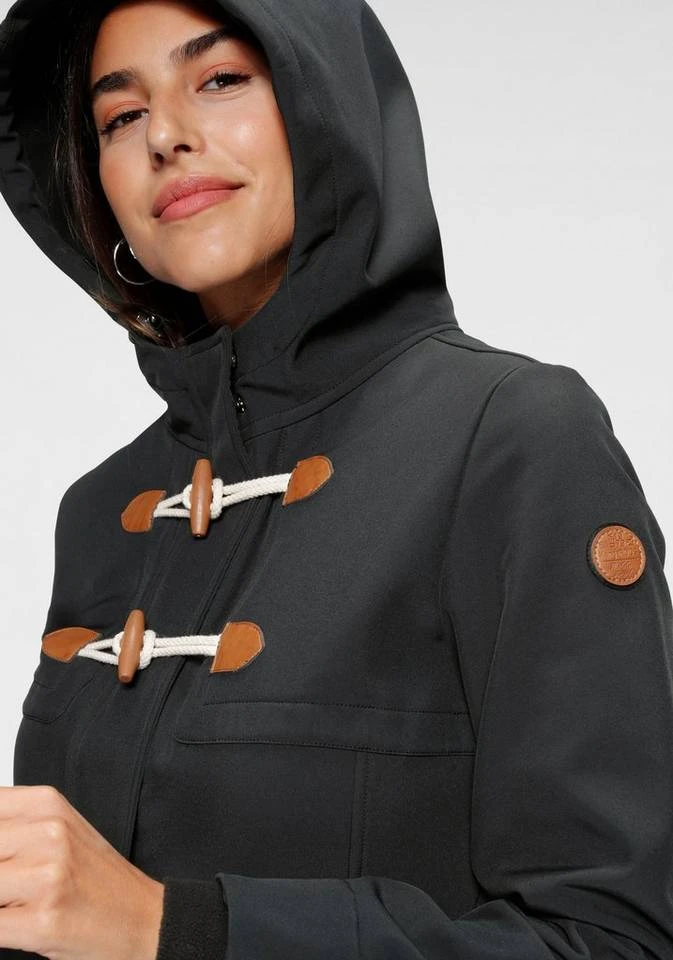 KangaROOS Softshelljacke mit trendigen Zierknöpfen Graublau, Schwarz 7 KangaROOS Softshelljacke mit trendigen Zierknöpfen Graublau, Schwarz – Bild 5