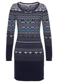 KangaROOS Strickkleid im kontrastreichen Norweger-Design Schwarz-weiß-gemustert, Blau-weiß-gemustert -KANGAROOS Verkäufe c4cdafec b196 5194 b92b 40548bde4176