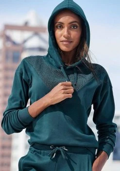 KangaROOS Hoodie mit Lochmuster über den Brustbereich Schwarz, Petrol -KANGAROOS Verkäufe c5f8e3dd e32c 555c aa6c d1d065b850b9