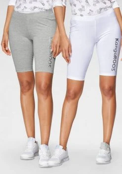 KangaROOS Radlerhose (2-tlg) perfekt kombinierbar mit Kleidern und Röcken Marine-schwarz, Weiß-hellgrau-melange-bedruckt-silberfarben -KANGAROOS Verkäufe c722aaf6 aa63 5693 b965 4770c3d8e1a1