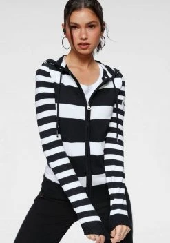 KangaROOS Kapuzenstrickjacke in trendigem Streifendesign Schwarz-weiß, Marine-reinweiß 17 KangaROOS Kapuzenstrickjacke in trendigem Streifendesign Schwarz-weiß, Marine-reinweiß -KANGAROOS Verkäufe c90df17b 59a1 51c9 81f2 d9588a452ce9