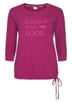 KangaROOS 3/4-Arm-Shirt Beere, Schwarz