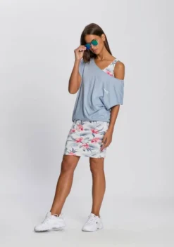 KangaROOS Shirtkleid (2-tlg) mit Rundhalshirt Dusty-blue, Apricot | marine-türkis-geblümt, Anthrazit-meliert -KANGAROOS Verkäufe cc5858c6 06e2 5a79 a79f 62be5fa859c9