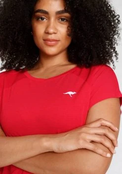 KangaROOS T-Shirt »Nachhaltige LENZING™ ECOVERO™ Viskose« Rot, Schwarz 12 KangaROOS T-Shirt »Nachhaltige LENZING™ ECOVERO™ Viskose« Rot, Schwarz -KANGAROOS Verkäufe cd037fa8 f108 58d8 9f1d db2f3fe18bc1