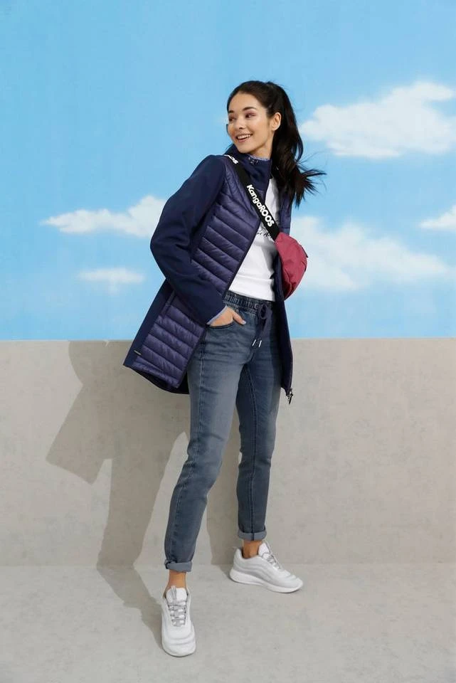 cd159095-8729-526b-8608-c67459d991ec.jpg KangaROOS Jogg Pants in Denim-Optik mit elastischem Bündchen Black-used, Dark-rinsed, Blue-used, Schwarz -KANGAROOS Verkäufe cd159095 8729 526b 8608 c67459d991ec