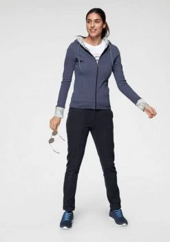 KangaROOS Sweatjacke mit bedrucktem Kapuzenfutter und Ärmelaufschlag - NEUE KOLLEKTION Schwarz-gepunktet, Marine-gebl&uuml;mt -KANGAROOS Verkäufe cf22c895 421e 5739 847e f7464e9047e8