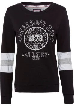 KangaROOS Sweatshirt mit sportlichen Kontrasteinsätzen am Ärmel Schwarz, Marine-bedruckt, Grün -KANGAROOS Verkäufe cf85cc9f b42c 5477 9e1a 966f6e225eda