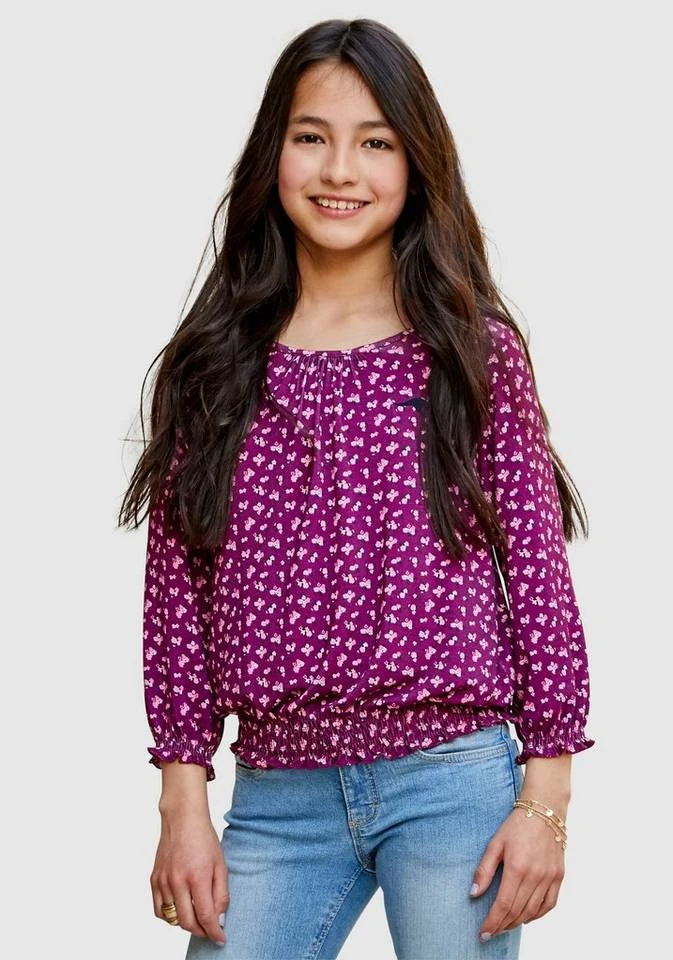 KangaROOS 3/4-Arm-Shirt mit gesmoktem Saumbündchen 3 KangaROOS 3/4-Arm-Shirt mit gesmoktem Saumbündchen