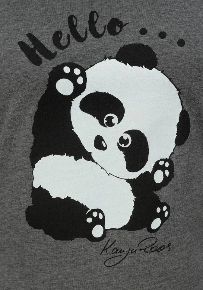 KangaROOS T-Shirt mit niedlichem Pandaprint vorne und hinten Anthrazit-meliert, Marine 8 KangaROOS T-Shirt mit niedlichem Pandaprint vorne und hinten Anthrazit-meliert, Marine – Bild 6