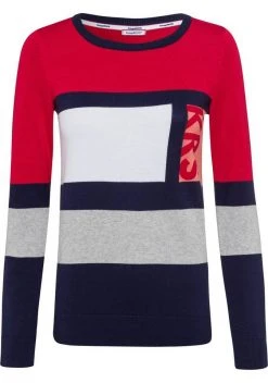 KangaROOS Rundhalspullover im modischem Colourblocking-Look - NEUE KOLLEKTION