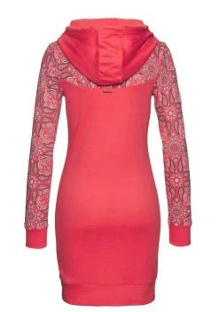 KangaROOS Sweatkleid mit schönem Print im Ärmel- und Brustbereich Hellrot-gemustert, Schwarz-gemustert, Marine-gemustert, Ecru-melange-bedruckt -KANGAROOS Verkäufe d5cf1418 c7a2 5718 b5b9 98c002b218cd