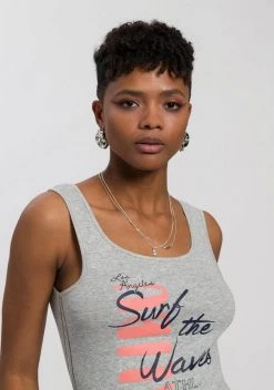 KangaROOS Tanktop mit "surf-life" Logo-Druck - NEUE KOLLEKTION Wei&szlig;, Marine, Hellgrau-meliert -KANGAROOS Verkäufe d74a52e7 6738 59f1 8083 96a0fde7645a