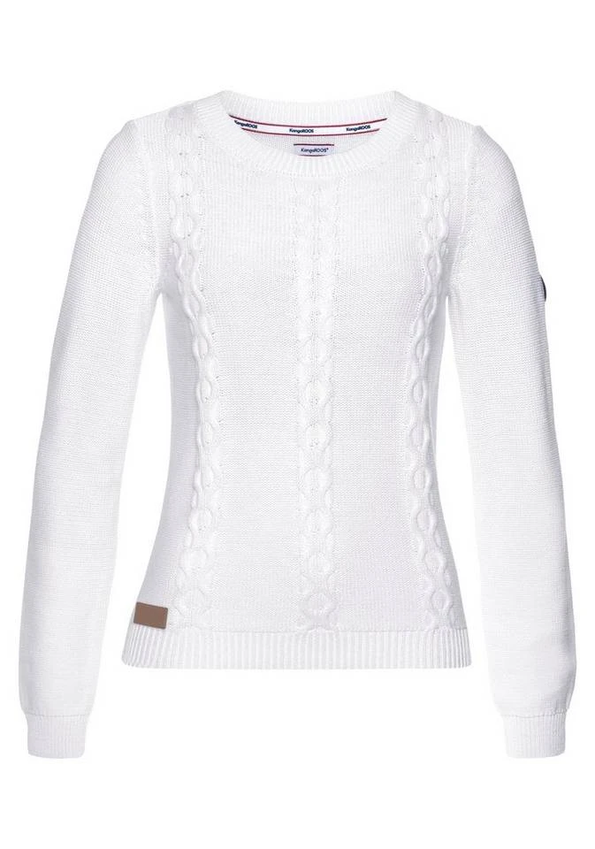 KangaROOS Rundhalspullover mit tollem Zopfmuster - NEUE KOLLEKTION Offwhite, Mittelblau 9 KangaROOS Rundhalspullover mit tollem Zopfmuster - NEUE KOLLEKTION Offwhite, Mittelblau – Bild 7