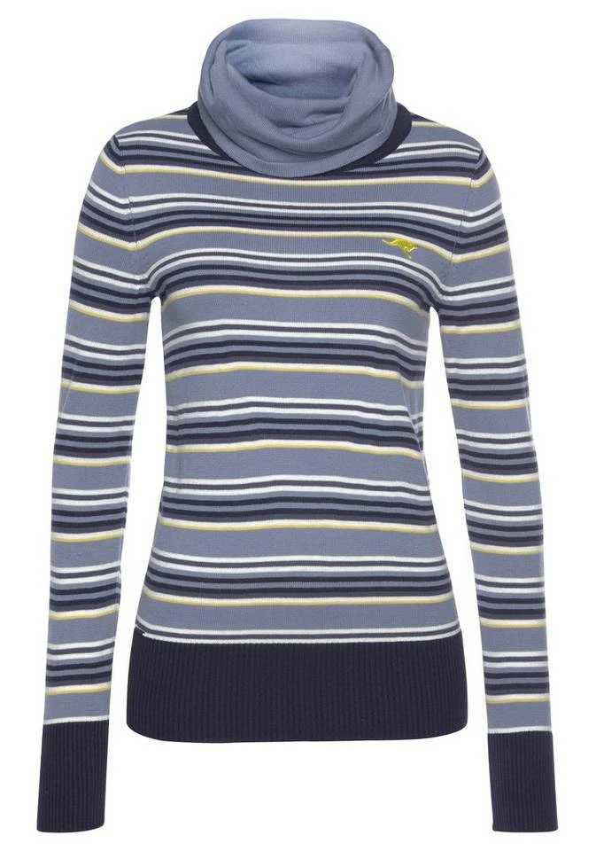KangaROOS Streifenpullover mit großem doppellagigem Rollkragen Blau-weiß-gestreift, Hellgrau-rosa-gestreift 7 KangaROOS Streifenpullover mit großem doppellagigem Rollkragen Blau-weiß-gestreift, Hellgrau-rosa-gestreift – Bild 5