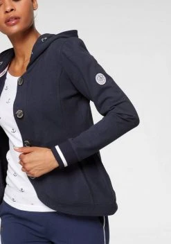 KangaROOS Kapuzensweatjacke mit bedrucktem Kontrastbesatz und Knöpfen - NEUE KOLLEKTION -KANGAROOS Verkäufe dccf94c6 1fe4 53ad 9429 42ff26297248