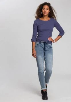 KangaROOS Langarmshirt mit fixierbaren turn-up Ärmel Schwarz, Blau, Wei&szlig; -KANGAROOS Verkäufe dd52250c 4ea0 50e9 8ca3 f0390ff9802b