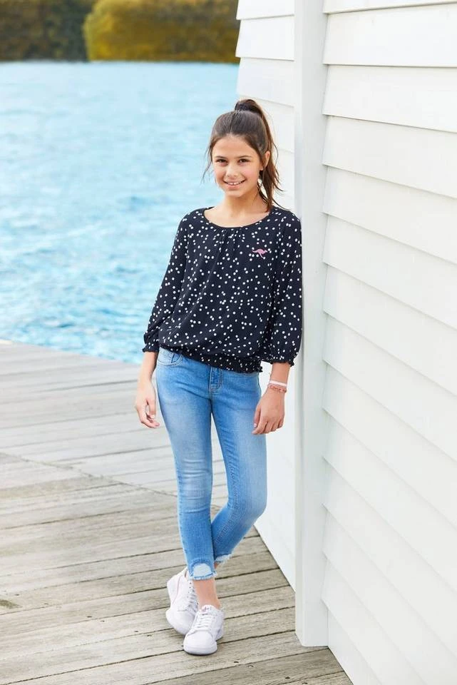 KangaROOS 3/4-Arm-Shirt mit Smokdetails am Saum 7 KangaROOS 3/4-Arm-Shirt mit Smokdetails am Saum – Bild 5