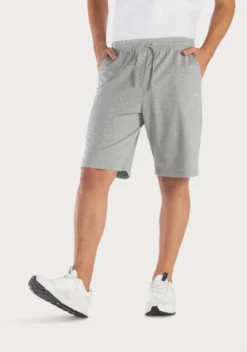 KangaROOS Relaxshorts aus weicher Sweatware Schwarz, Grau-meliert