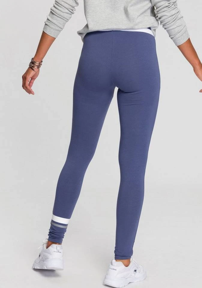 KangaROOS Leggings mit breitem Rippenbund & Kontraststreifen Schwarz, Jeansblau 4 KangaROOS Leggings mit breitem Rippenbund & Kontraststreifen Schwarz, Jeansblau – Bild 2