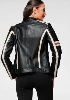 KangaROOS Lederjacke mit farblich abgesetzten Details -KANGAROOS Verkäufe eae42494 86d2 535e baea fbc0e94c7601