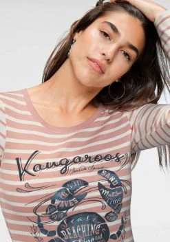 KangaROOS Longsleeve mit Marine Look Front-Print Rosa-wei&szlig;-gestreift, Hellgrau-wei&szlig;-gestreift, Wei&szlig;-marine-gestreift -KANGAROOS Verkäufe eb551f8d c4bd 56a3 b6c1 fbb2568abb3d