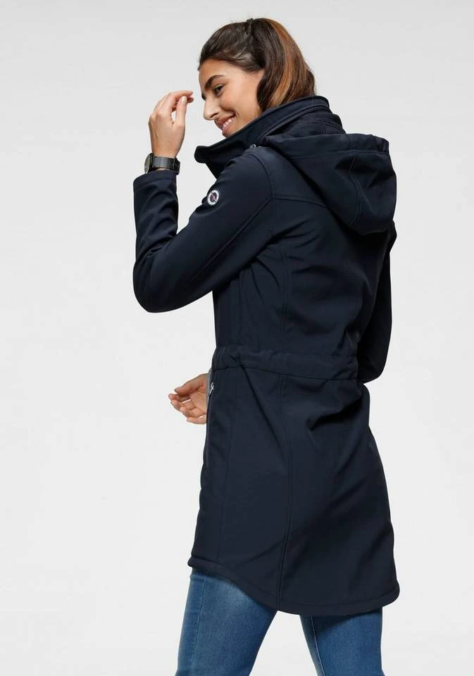 KangaROOS Softshelljacke mit versteckt, verstaubarer Kapuze Schwarz, Rosa, Marine, Graublau 4 KangaROOS Softshelljacke mit versteckt, verstaubarer Kapuze Schwarz, Rosa, Marine, Graublau – Bild 2