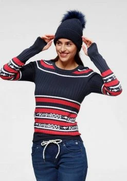 KangaROOS Rundhalspullover im stilvollem Streifen-Design Hellgrau-weiß-rosa, Rot-marine-weiß -KANGAROOS Verkäufe ec560b5f 93e7 57ac bd75 ed74a17cf401