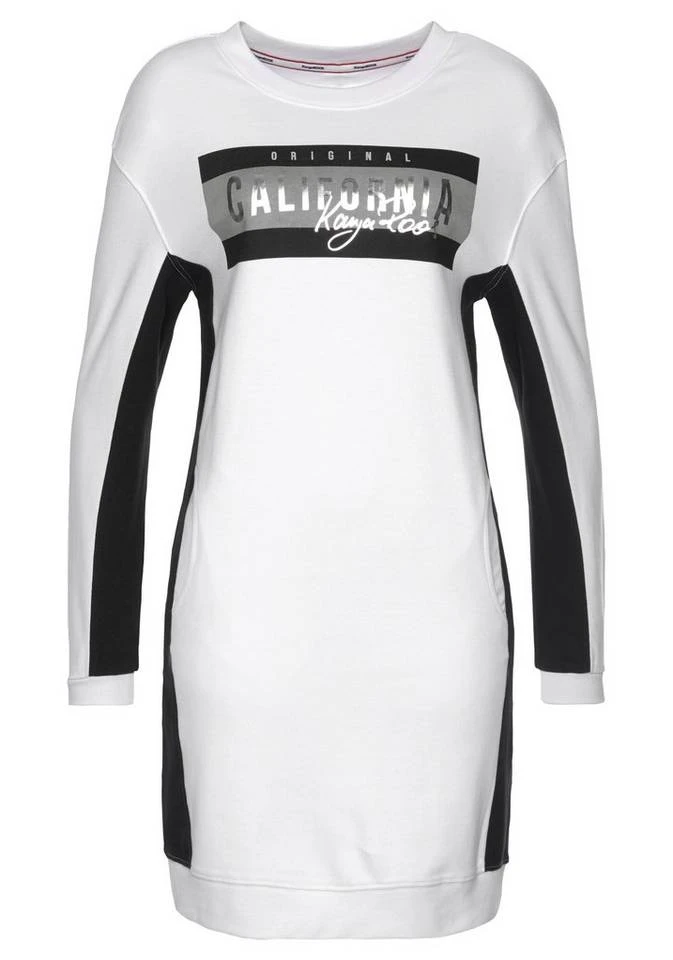KangaROOS Sweatkleid mit großem Logodruck und kontrastfarbenen Einsätzen - NEUE KOLLEKTION Weiß, Schwarz 7 KangaROOS Sweatkleid mit großem Logodruck und kontrastfarbenen Einsätzen - NEUE KOLLEKTION Weiß, Schwarz – Bild 5