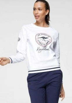 KangaROOS Sweatshirt mit großem Retro Label-Druck im Collage-Look - NEUE KOLLEKTION Hellgrau-meliert, Marine, Wei&szlig; -KANGAROOS Verkäufe edab1e40 2ad7 5f89 a36a 3d2dc7ab8613