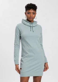 KangaROOS Sweatkleid mit Logo-bedruckter Innenseite des hohen Kragens - NEUE KOLLEKTION