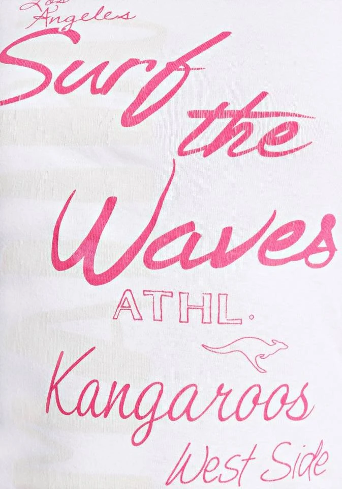 KangaROOS 3/4-Arm-Shirt mit auffälligen Schriftzügen Hellgrau-meliert, Marine, Weiß, Pink 13 KangaROOS 3/4-Arm-Shirt mit auffälligen Schriftzügen Hellgrau-meliert, Marine, Weiß, Pink – Bild 11