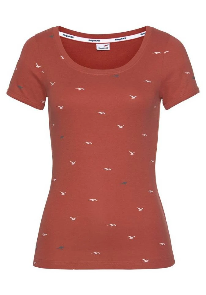 KangaROOS T-Shirt mit Anker, Schiffchen oder Reh-Print Hellgrau-meliert, Marine, Rost, Schwarz 7 KangaROOS T-Shirt mit Anker, Schiffchen oder Reh-Print Hellgrau-meliert, Marine, Rost, Schwarz – Bild 5