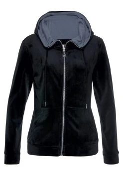 KangaROOS Kapuzensweatjacke aus weichem Nicky-Samt mit collem Nieten-Logo - NEUE KOLLEKTION Schwarz, Marine -KANGAROOS Verkäufe f45a8967 4cb3 54ea ba25 a271019fc4f4