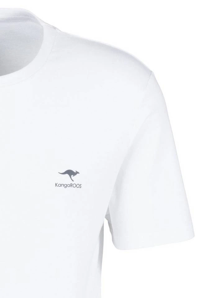 KangaROOS T-Shirt (2er-Pack) mit kleinem Logodruck Weiß, Petrol | weiß 6 KangaROOS T-Shirt (2er-Pack) mit kleinem Logodruck Weiß, Petrol | weiß – Bild 4