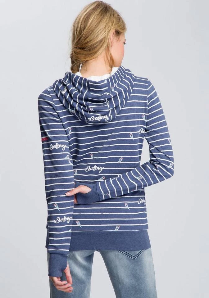 f6dcfa39-5ab3-5824-8c40-43f1f56572ed.jpg KangaROOS Hoodie in Langform mit überlappender Kapuze Ecru-meliert-mittelblau, Blau-meliert-weiß, Koralle-meliert, Schwarz -KANGAROOS Verkäufe f6dcfa39 5ab3 5824 8c40 43f1f56572ed