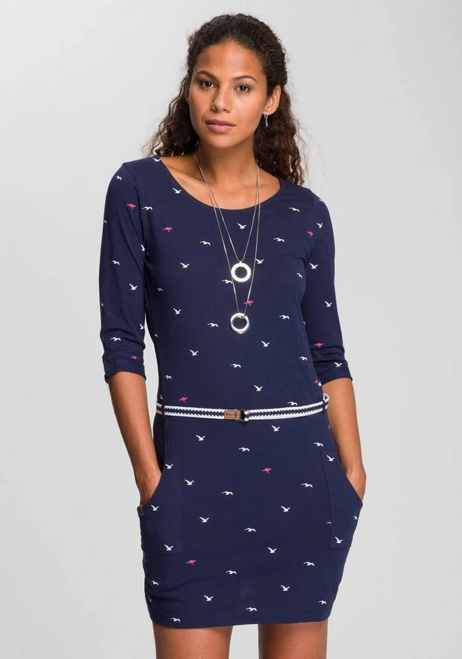 KangaROOS Jerseykleid (Set, mit abnehmbarem Gürtel) im sommerlichen Print Anthrazit-meliert, Mittelblau, Marine, Schwarz 10 KangaROOS Jerseykleid (Set, mit abnehmbarem Gürtel) im sommerlichen Print Anthrazit-meliert, Mittelblau, Marine, Schwarz – Bild 8